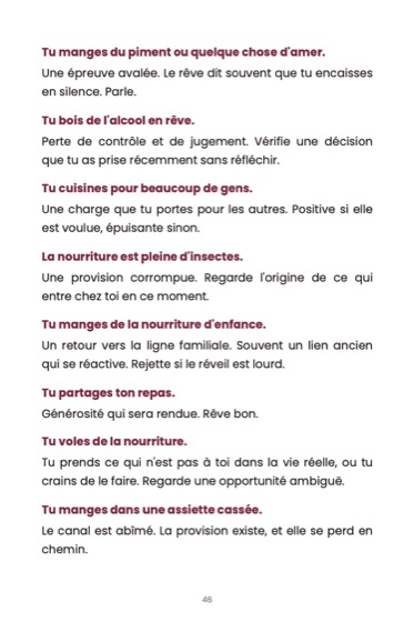 Le dictionnaire biblique des rêves · page du livre