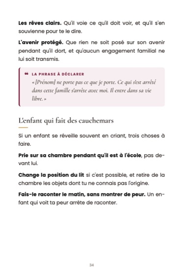La puissance des prières de 3 h du matin · page du livre