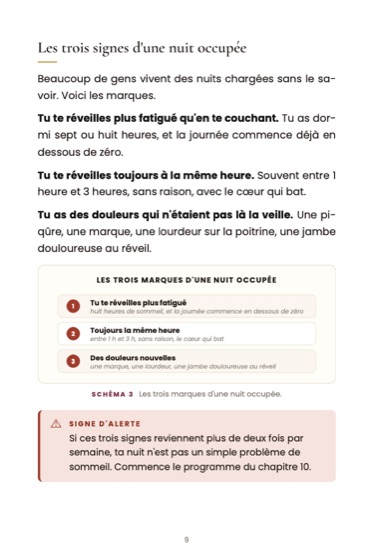 La puissance des prières de 3 h du matin · page du livre